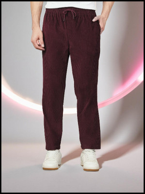 THE SAVIRA FASHION TREND Solid Men Purple Track Pants