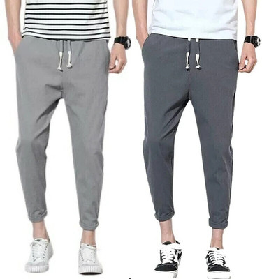 BE SWADESHI Self Design Men Grey Track Pants