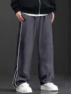 Rajovati Solid Men Grey Track Pants