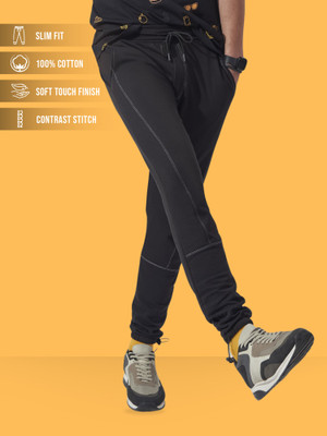 MANIAC Printed Men Black Track Pants