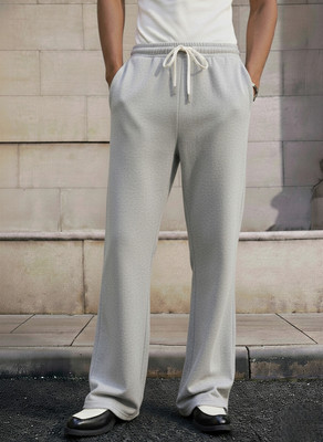 Dockstreet Solid Men Grey Track Pants