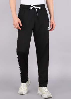 ADIDAS Graphic Print Men Black Track Pants