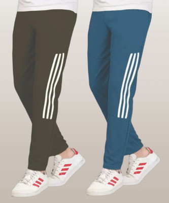 Covetvolo Ent Striped Men Green, Beige, Blue Track Pants