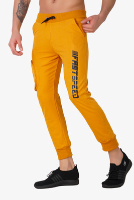 Gazzet 4G Colorblock Men Yellow Track Pants