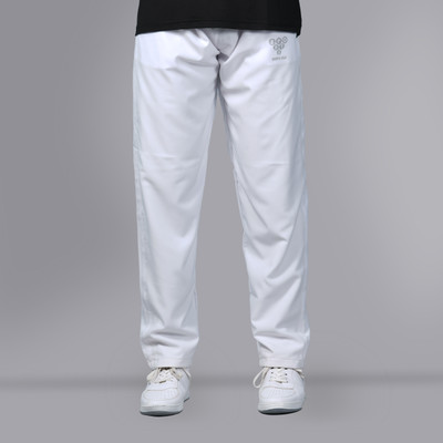 SPORTS VILLA Solid Men White Track Pants