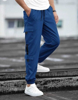 ERENCHINO Regular Fit Men Blue Trousers