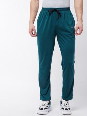 Pivl Solid Men Dark Green Track Pants