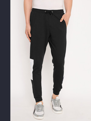 GET GOLF Colorblock Men Black Track Pants