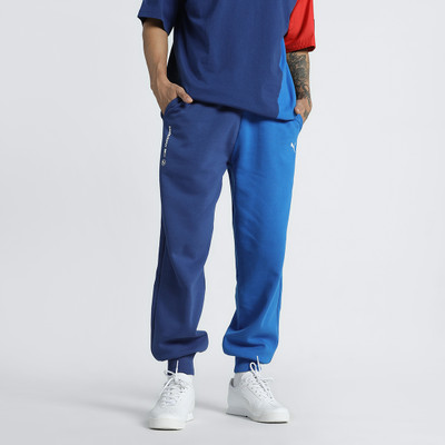 PUMA Solid Men Blue Track Pants