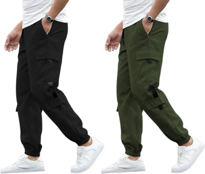SUN BEAUTY FASHIONISTA HUB Solid Men Black, Green Track Pants
