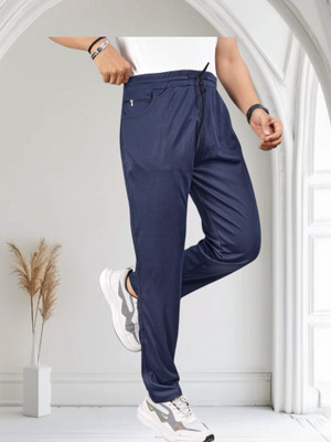 ISUEL FAB Solid Men Blue Track Pants