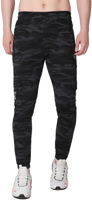 RNS SPORTS Graphic Print Men Black Track Pants