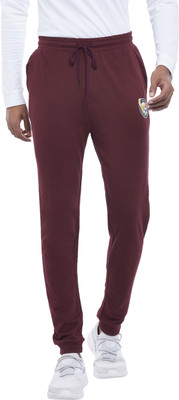 Ajile By Pantaloons Printed Men Maroon Track Pants