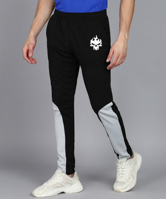 mfb Colorblock Men Black Track Pants