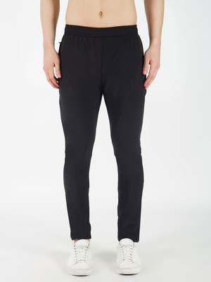 GOTO Solid Men Black Track Pants