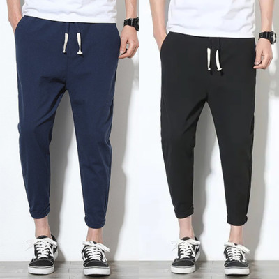 AARADH Solid Men Dark Blue, Black Track Pants