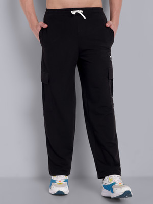Go Devil Printed Men Black Track Pants