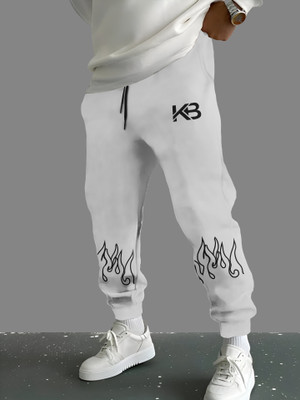 KELONBRO Printed Men White Track Pants