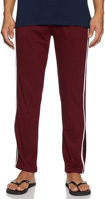 Stylcozy Solid Men Maroon Track Pants