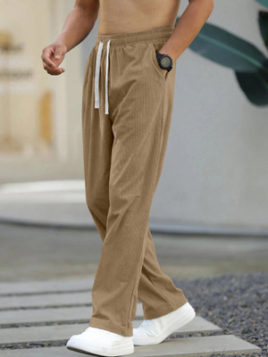 BELPATRA Solid Men Brown Track Pants