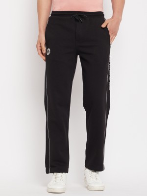 DUKE Solid Men Black Track Pants