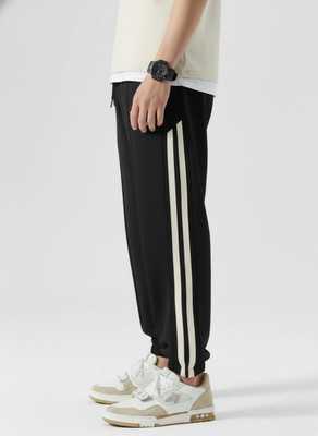 Dockstreet Solid Men White Track Pants
