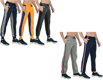 KAVYA Colorblock Men Multicolor Track Pants
