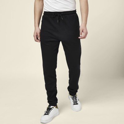 SF Jeans by Pantaloons Printed Men Black Track Pants