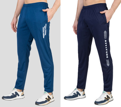 Zeffit Printed Men Blue, Dark Blue Track Pants