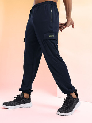 HRX by Hrithik Roshan Solid Men Blue Track Pants