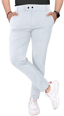MANVI FASHION Solid Men Silver Track Pants