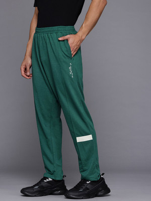 HRX by Hrithik Roshan Solid Men Green Track Pants