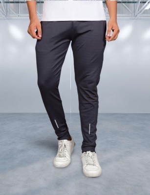 GAJAVU Solid Men Grey Track Pants