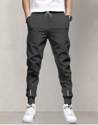 Reya Solid Men Grey Track Pants