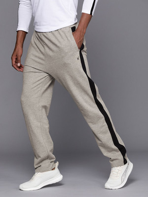 HRX by Hrithik Roshan Striped Men Grey Track Pants