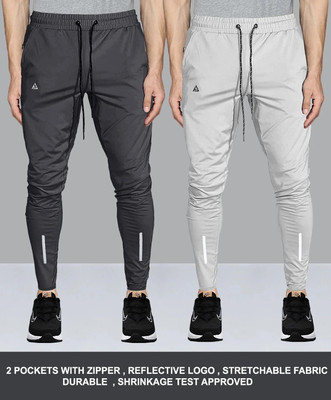 AVOLT Solid Men Grey Track Pants