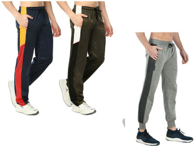 IndiWeaves Self Design Men Multicolor Track Pants