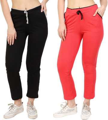 DIAZ Solid Women Multicolor Track Pants