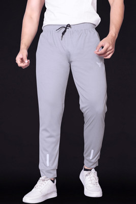 ZEEMBOOLI Solid Men Grey Track Pants