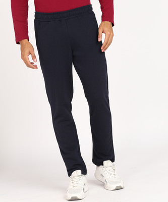 defacto Solid Men Dark Blue Track Pants