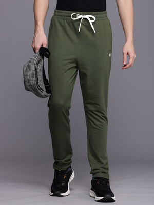 HRX by Hrithik Roshan Solid Men Olive Track Pants