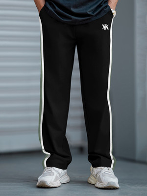 Kynetic Striped Men Green, Black Track Pants