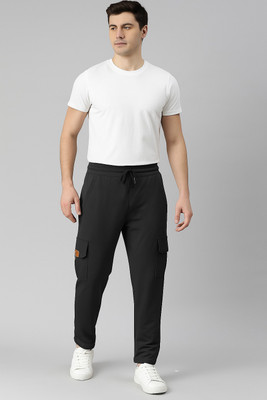 Vitaan Solid Men Black Track Pants