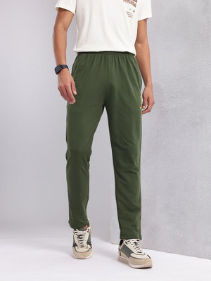 HRX by Hrithik Roshan Printed Men Green Track Pants