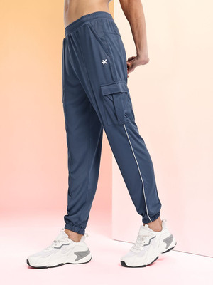 HRX by Hrithik Roshan Solid Men Blue Track Pants