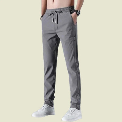 FICKA Solid Men Grey Track Pants