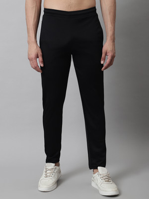 JAINISH Solid Men Black Track Pants