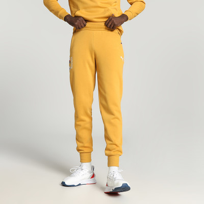 PUMA BMW MMS ESS eece Solid Men Yellow Track Pants