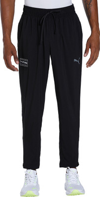PUMA Fit Woven Jogger Solid Men Black Track Pants