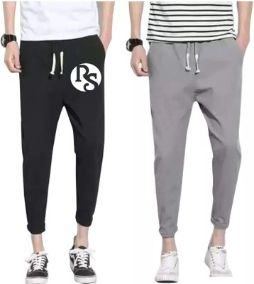 bfb Printed Men Black Track Pants